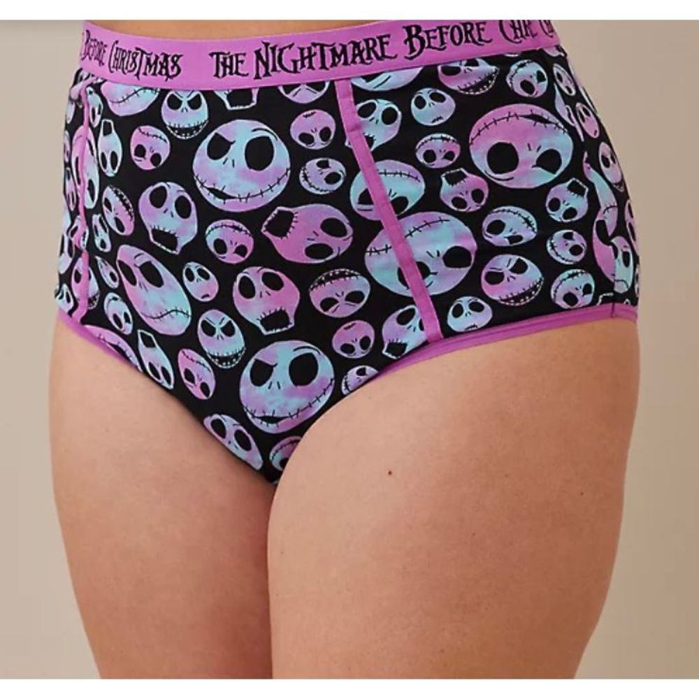 Torrid THE NIGHTMARE BEFORE CHRISTMAS HIGH WAIST PANTY - COTTON JACK BLA…